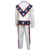 Evel The Legendary Daredevil Special Edition White Leather Two Piece Motorcycle Suit Evel The Legendary Daredevil Special Edition White Leather Two Piece Motorcycle Suit